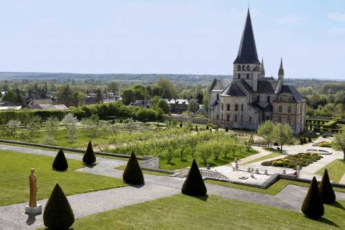 Gardens Of the Abbey Of Saint-Georges de Boscherville