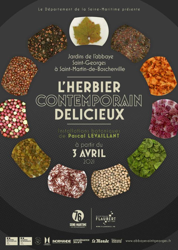 Exposition ”Herbier contemporain délicieux” de Pascal LEVAILLANT, Jardins de l'Abbaye Saint-Georges de Boscherville, Saint-Martin-de-Boscherville (76)