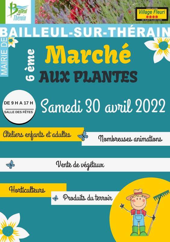 Marché aux plantes, Salle des fêtes, Bailleul-sur-Thérain (60)
