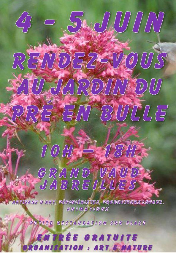RDV au jardin du Pré en Bulle, Jardin du Pré en Bulle, Jabreilles Les Bordes (87)