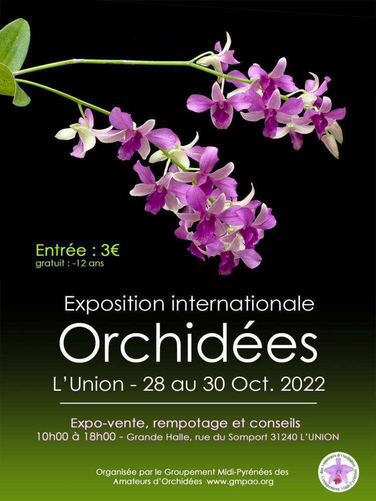 Exposition vente d'orchidées, Grande Halle , L'Union 31240 (31)