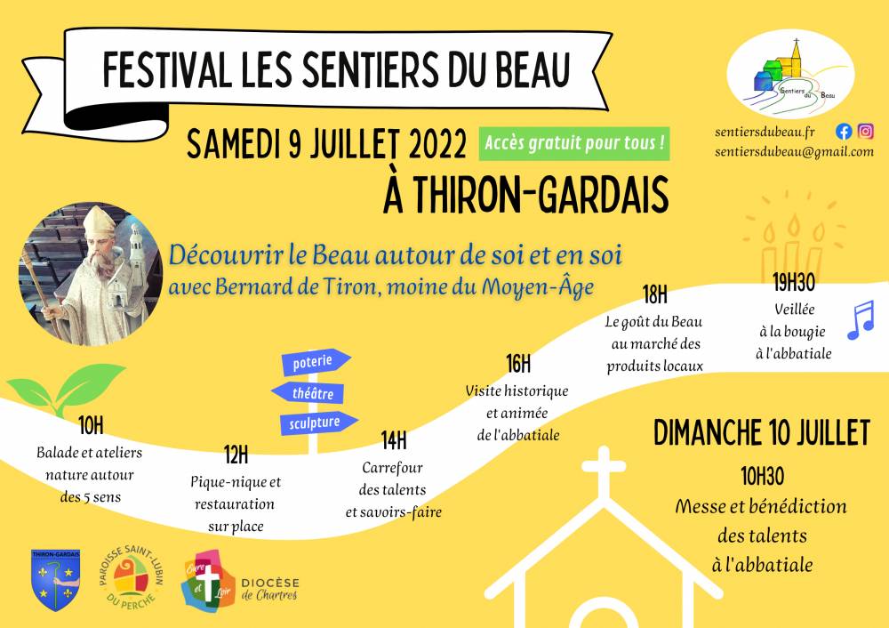 Festival des Sentier du beau, Jardins Thématiques de l'Abbaye de Thiron Gardais, Thiron-Gardais (28)