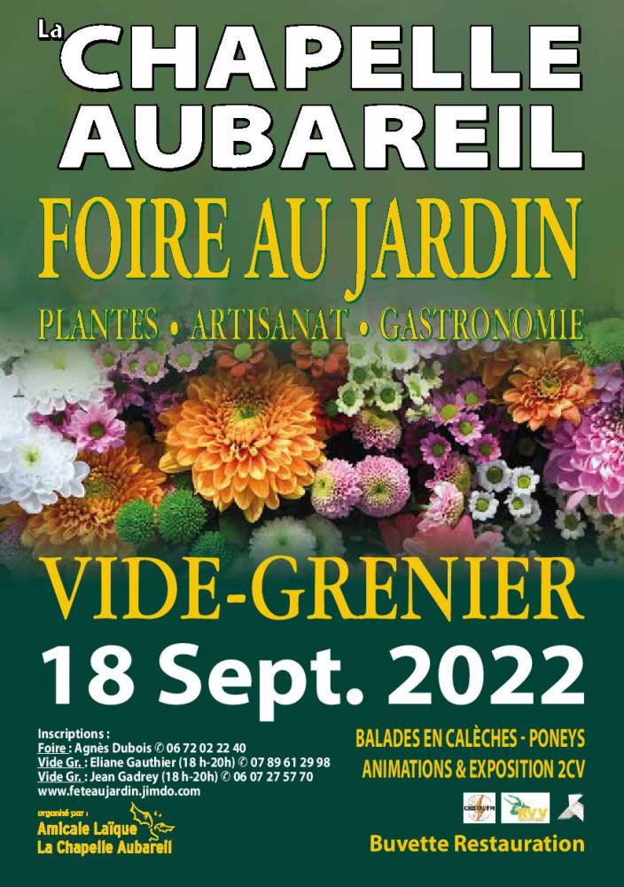 Foire au jardin, Le Bourg, LA CHAPELLE AUBAREIL (24)