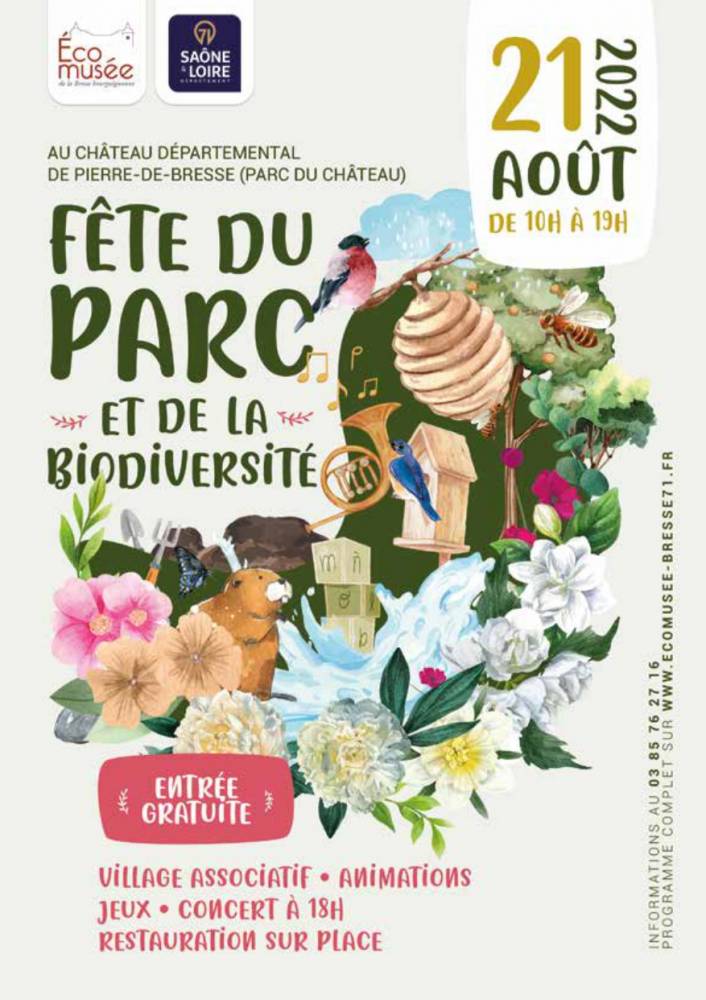 Fête du Parc et de la Biodiversité, Parc du chateau départemental de Pierre de Bresse, Pierre de Bresse (71)