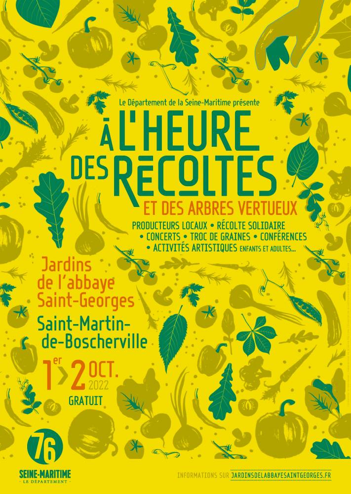 A l'heure des récoltes 2022, Jardins de l'Abbaye Saint-Georges de Boscherville, Saint-Martin-de-Boscherville (76)