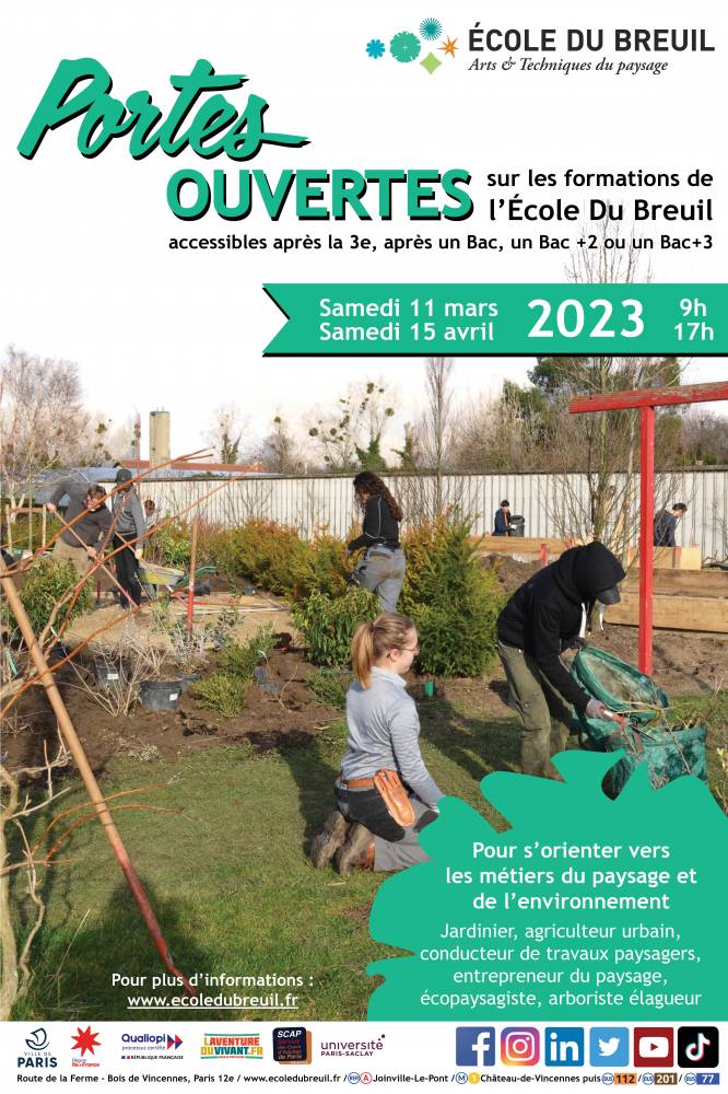 Journées Portes Ouvertes École Du Breuil 2023 - Paris