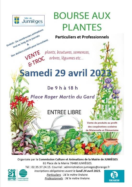 Bourse aux plantes - Jumièges