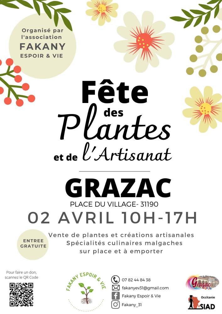 Fête des Plantes et de l'Artisanat 2023 , Place du Village , Grazac (31)