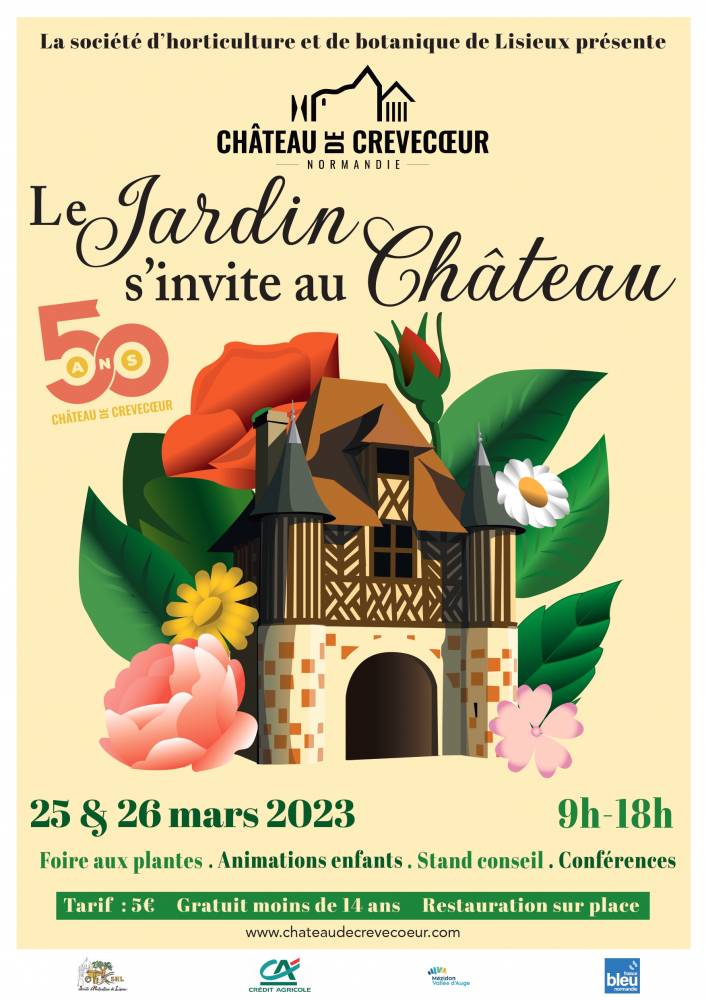 Le jardin s'invite au château, Chateau de Crévecoeur, Crévecoeur en Auge (14)