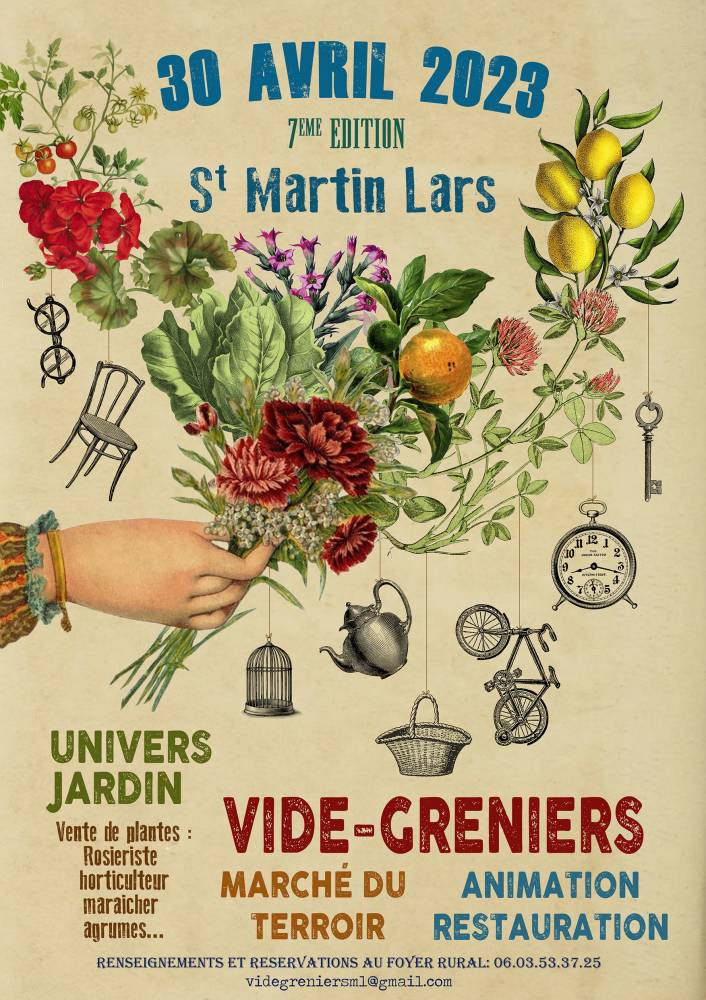 VIDE GRENIER ET UNIVERS JARDINS, EGLISE, SAINT MARTIN LARS EN SAINTE HERMINE (85)