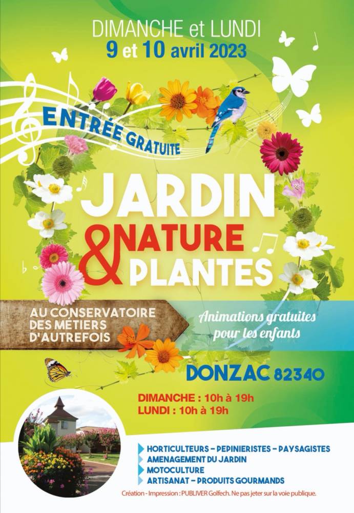 Jardin nature et plantes , Conservatoire des métiers d'autrefois , Donzac  (82)
