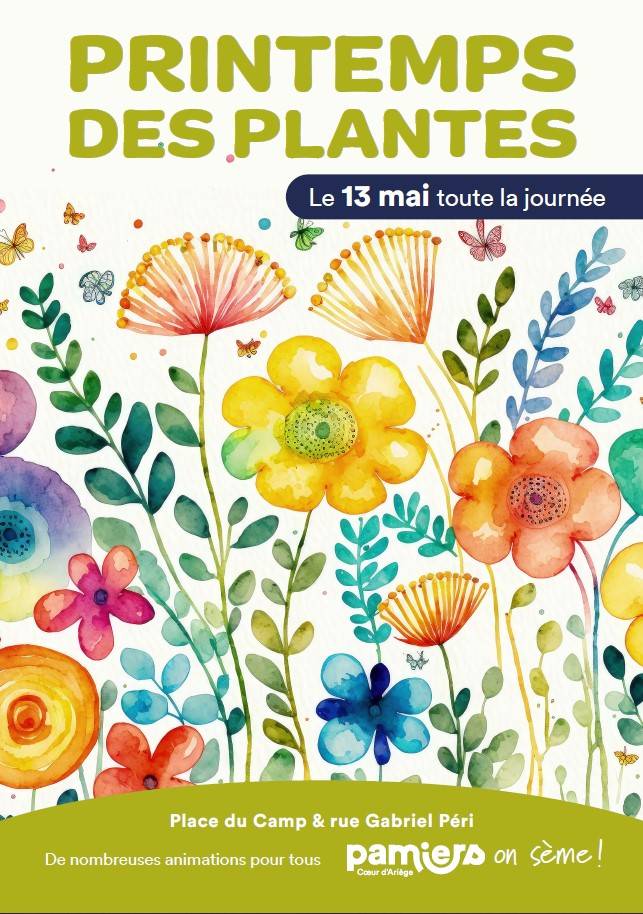 Marché aux plants et aux fleurs, Centre-ville, Pamiers (09)