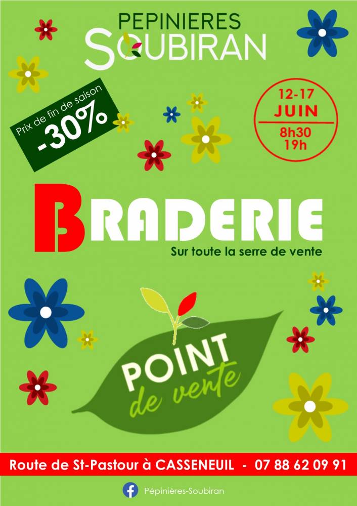 BRADERIE de fin de saison - Casseneuil 