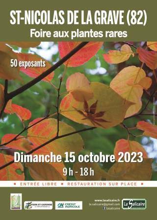 59 ième foire aux plantes rares et de collection - saint nicolas de la grave