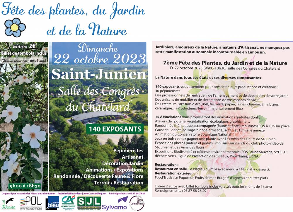 Fête des plantes, du jardin et de la nature, SALLE DES CONGRES, SAINT-JUNIEN (87)