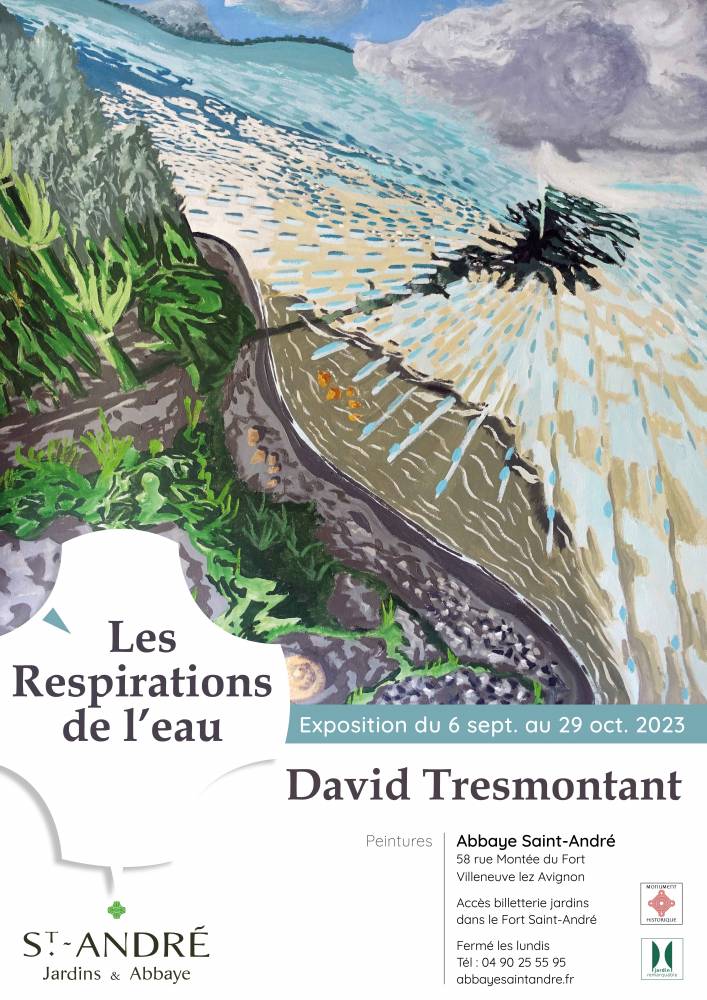 Exposition ”Les respirations de l'eau' - David Tresmontant, Jardins de l'Abbaye Saint-André, VILLENEUVE LEZ AVIGNON (30)