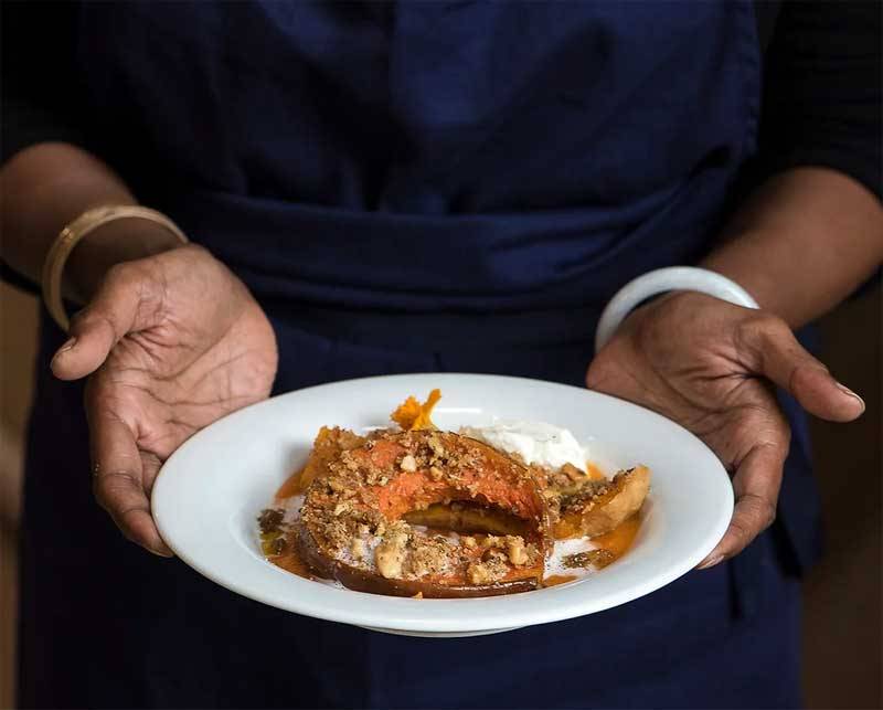 Dîner exceptionnel à la Foulerie parle chef du Patisson.  - Courances