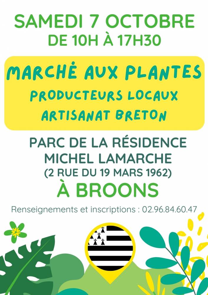 Marché aux plantes, producteurs et artisans locaux - Broons 