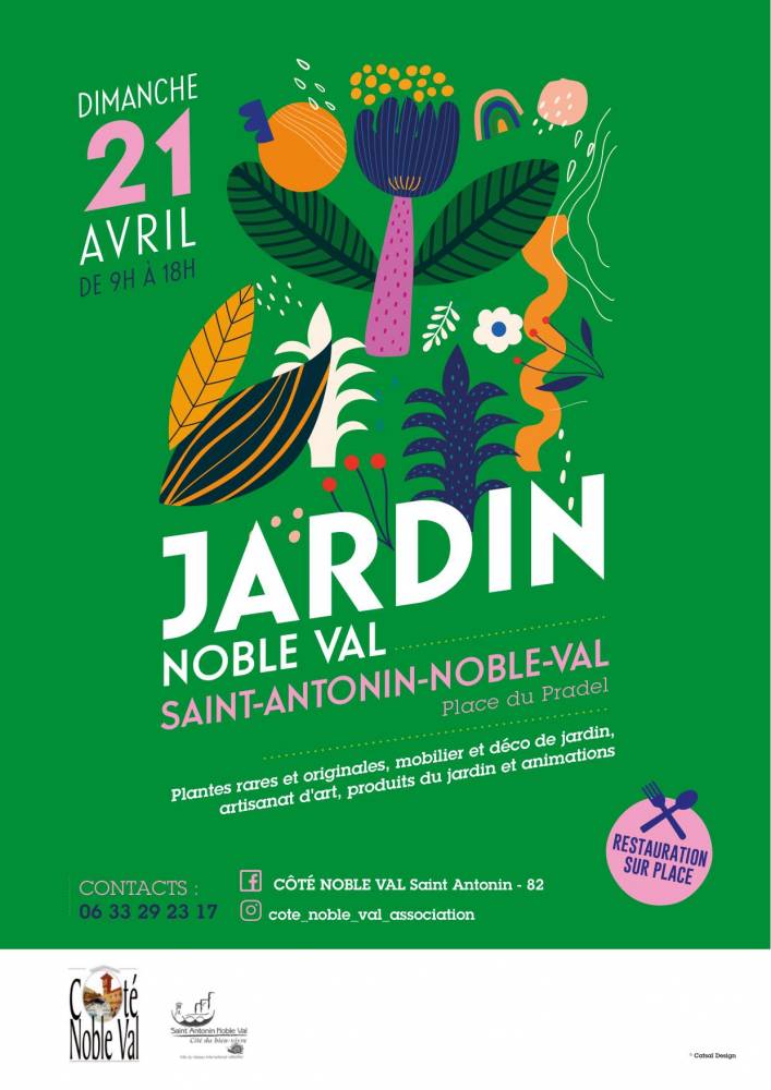 Jardin noble Val, Place du Pradel, Saint Antonin Noble Val (82)