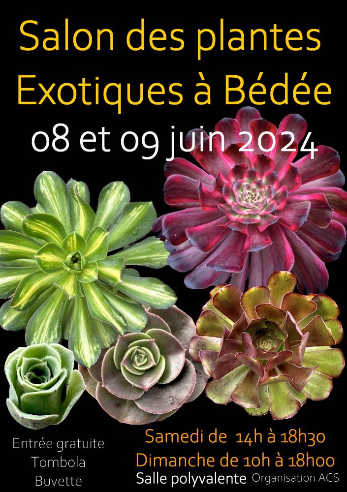 Salon des plantes exotiques, Salle polyvalente, Bédée (35)