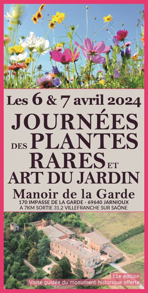 11e édition des Journées des Plantes rares et Arts du jardin, Manoir de la Garde, Jarnioux (69)