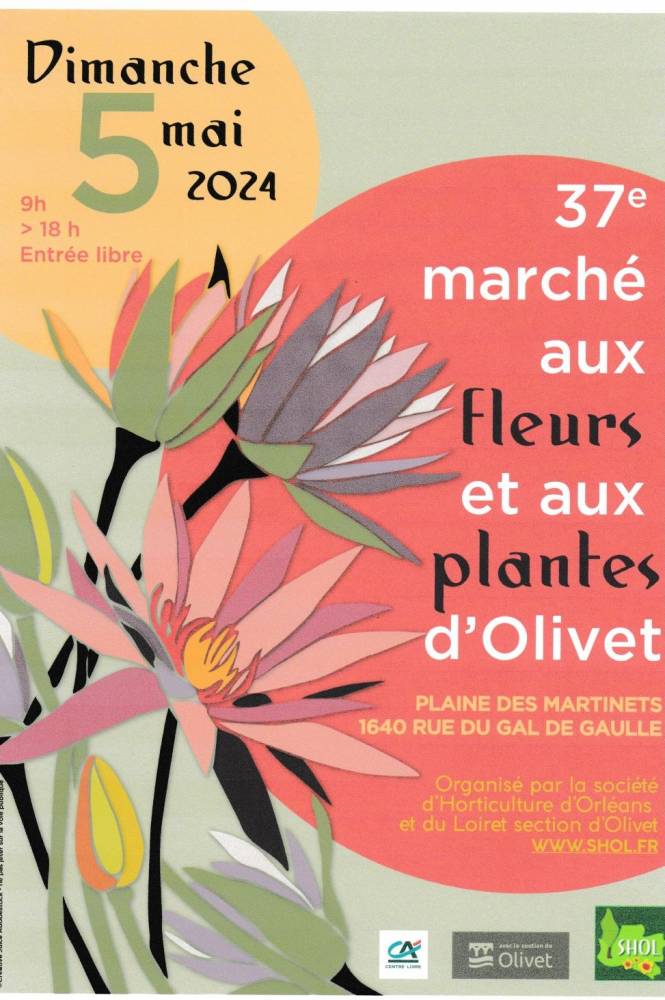 marche aux fleurs et aux plantes, Plaine des martinets, Olivet (45)