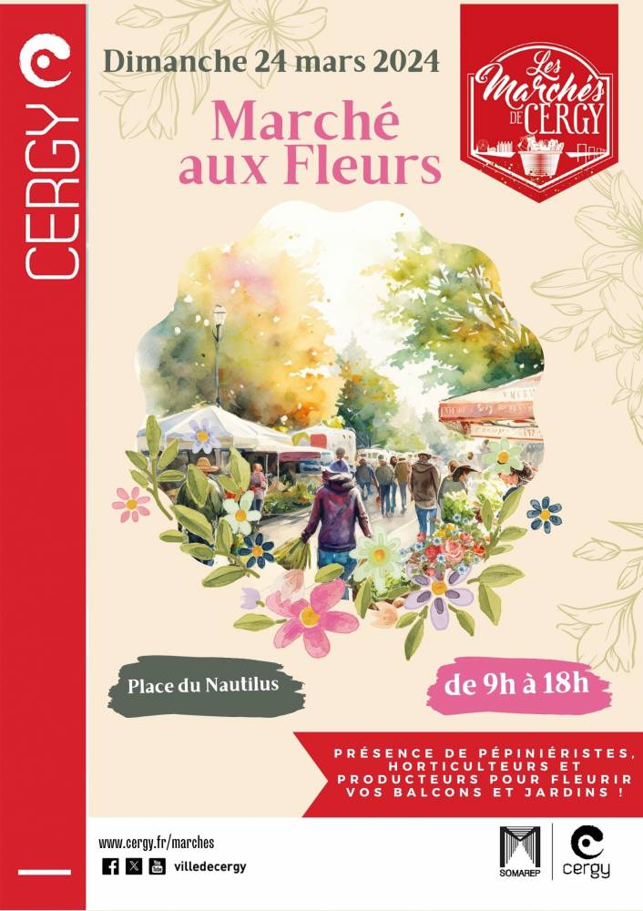 Marché aux Fleurs - Cergy