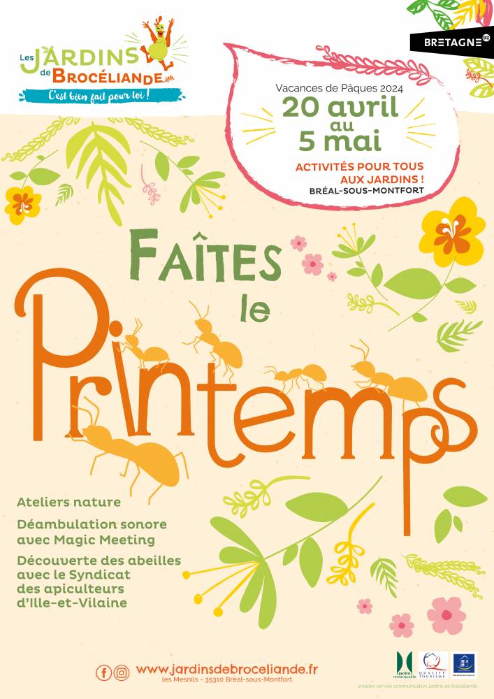 Faîtes le Printemps : Vacances de Pâques aux Jardins de Brocéliande - Bréal-sous-Montfort