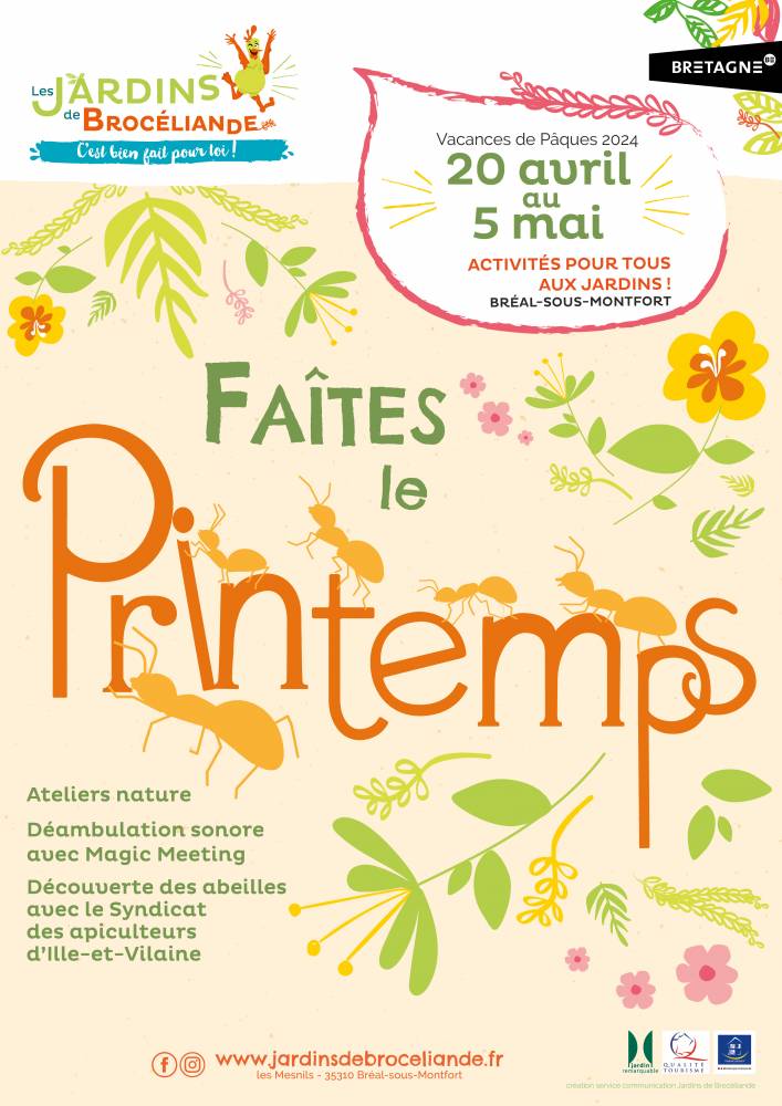 Faîtes le Printemps : Vacances de Pâques aux Jardins de Brocéliande