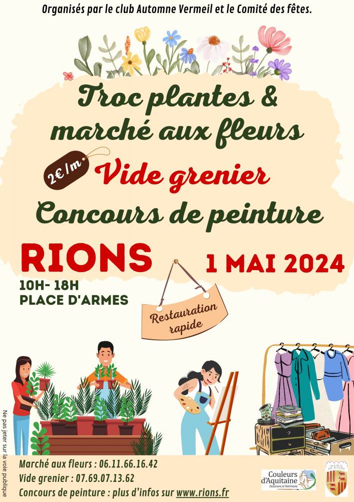 Fêtes des Plantes et TROC Plantes 1er mai 2024 - Rions