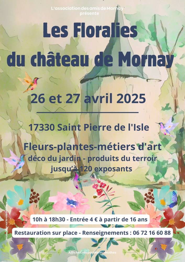 6ème Floralies du Château de Mornay - Saint-Pierre-de-l'Isle (17330)