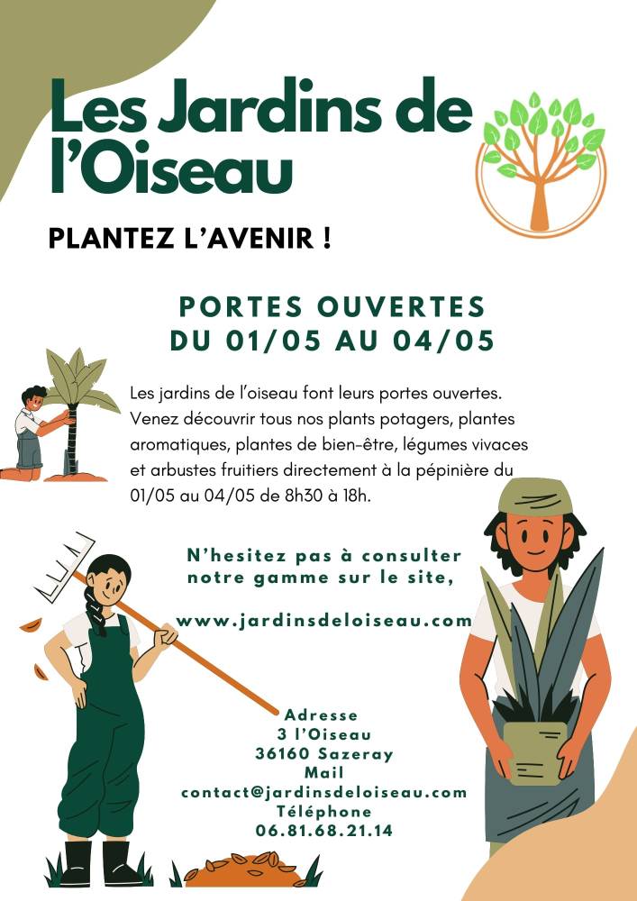Portes ouvertes au Jardins de l'Oiseau - Sazeray