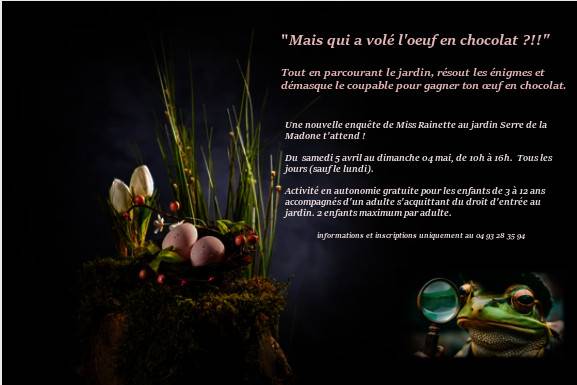 ”...Mais qui a volé l'oeuf en chocolat ?!!...”  - Menton