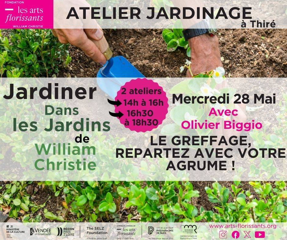 Atelier jardinage dans les Jardins de William Christie : Greffage, repartez avec votre agrume - Thiré