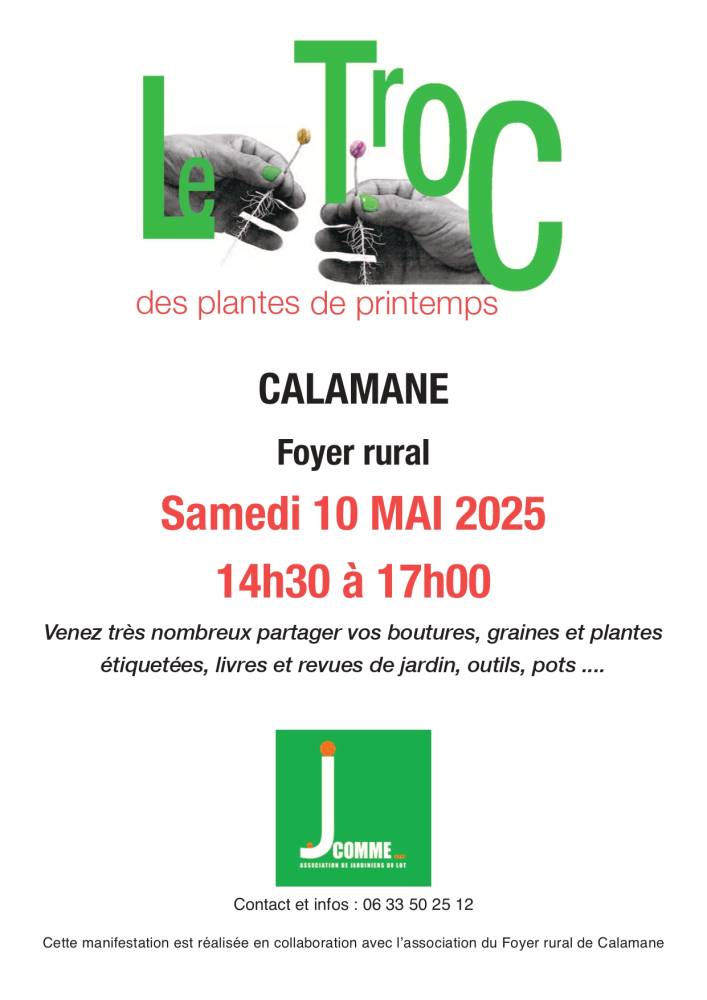 Troc des plantes de printemps - Calamane