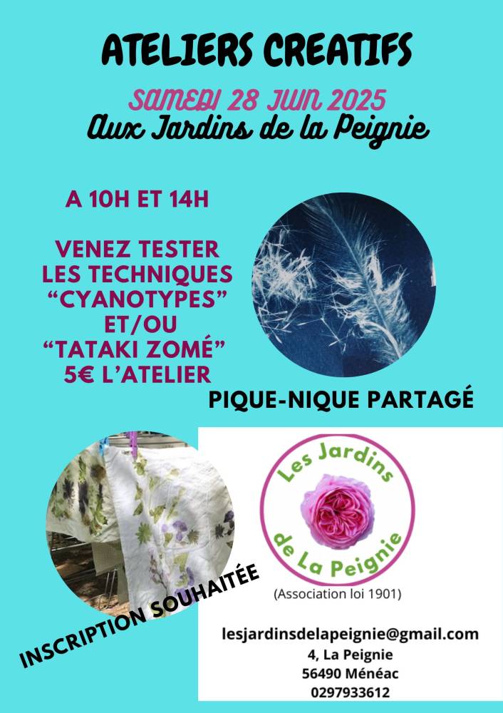 Ateliers créatifs à partir de végétaux - Ménéac