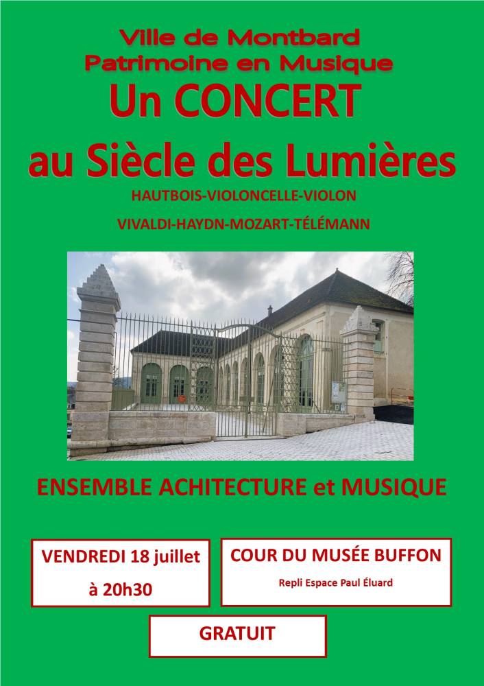 Un concert au Siècle des Lumières  - MONTBARD