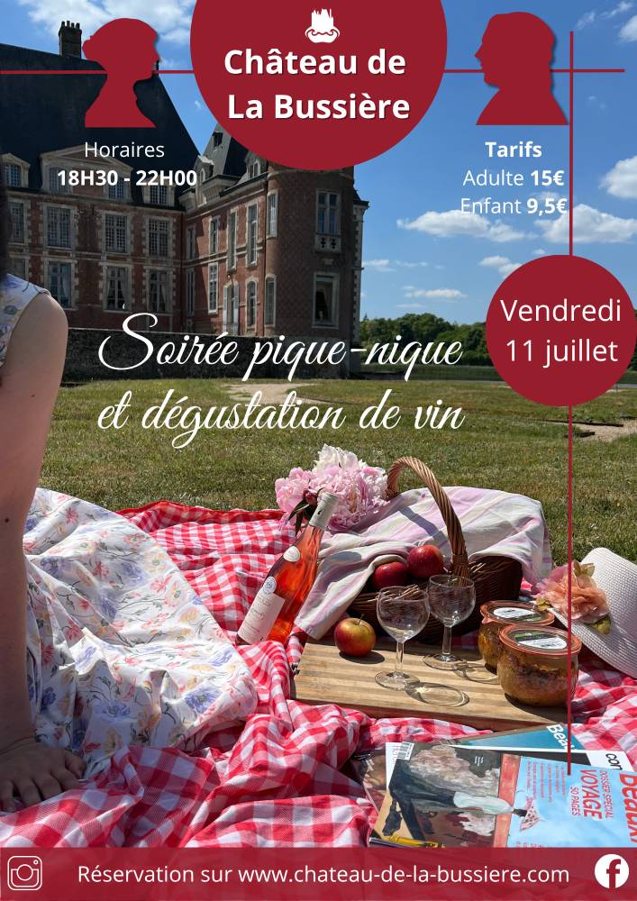 Soirée pique-nique et dégustation oenologique - La Bussière