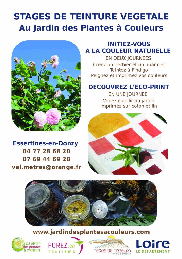 Stage de teinture végétale sur 2 jours - Essertines-en-Donzy