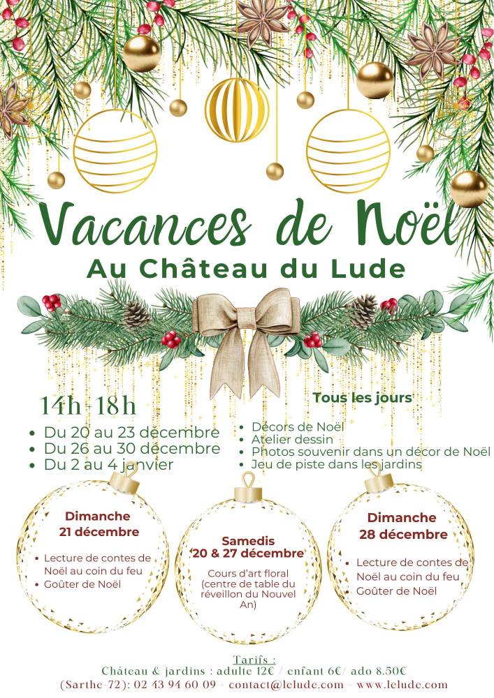 Le Château du Lude fête Noël