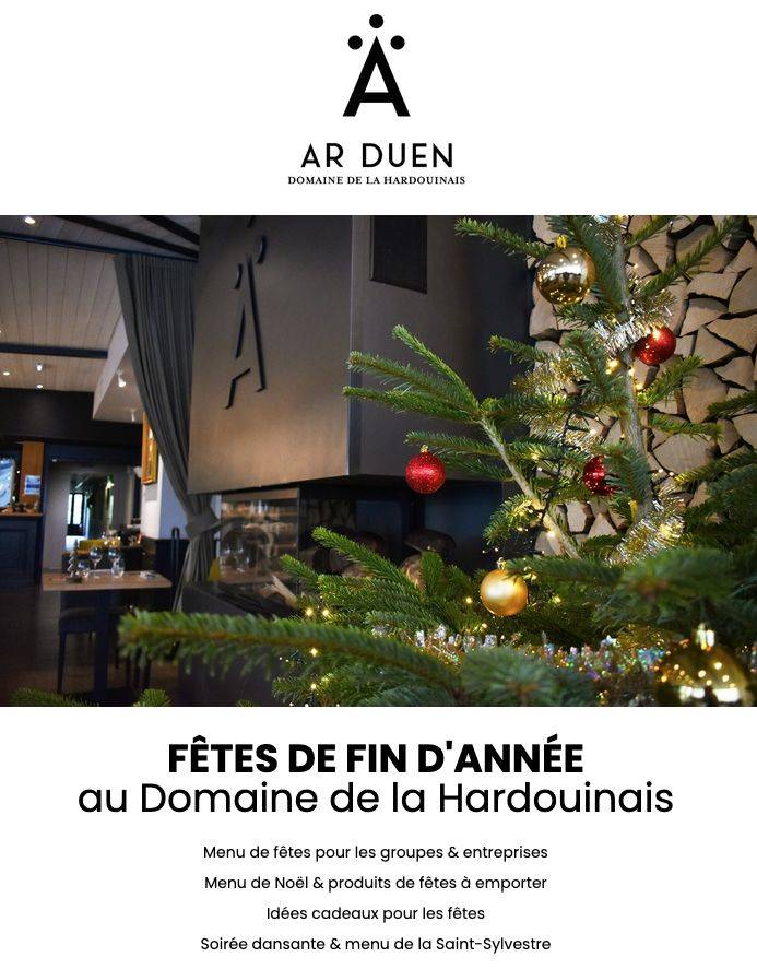 Fêtes de fin d'année au Domaine de la Hardouinais