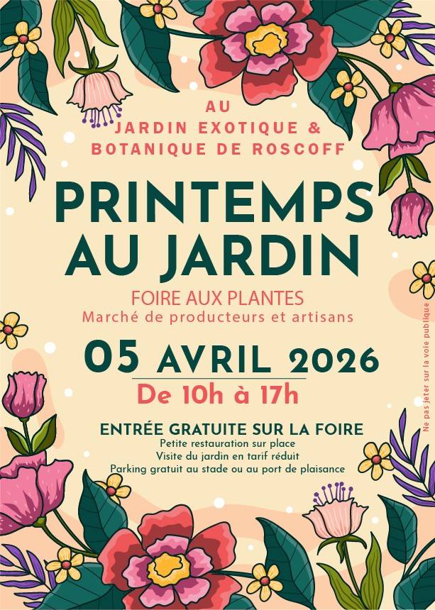 Foire aux plantes ”Printemps au jardin” 2026 - Roscoff 