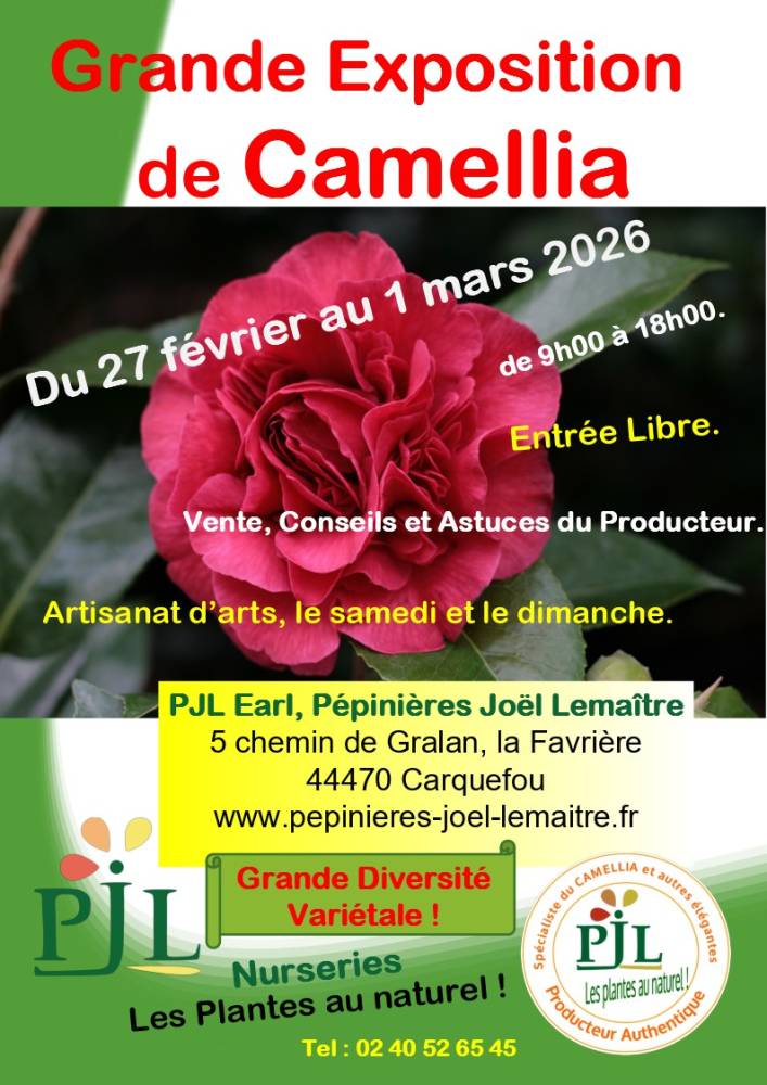 Grande exposition de Camellia - Carquefou