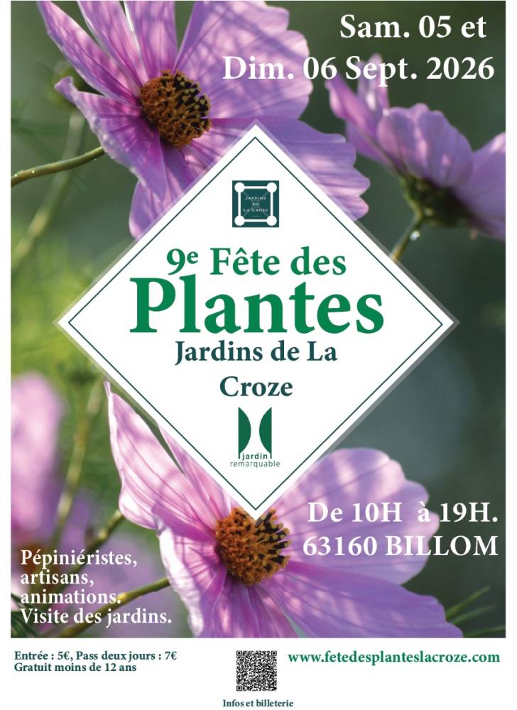 Fête des Plantes Jardins de La Croze - Billom