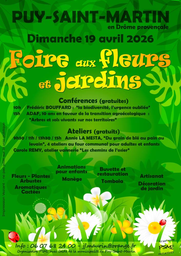 FOIRE AUX FLEURS ET JARDINS - PUY_SAINT_MARTIN