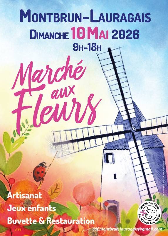 Marché aux fleurs - Montbrun-Lauragais