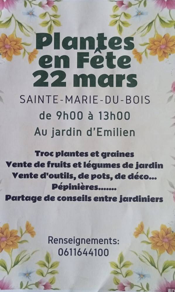 Plantes en fête - Sainte Marie du Bois