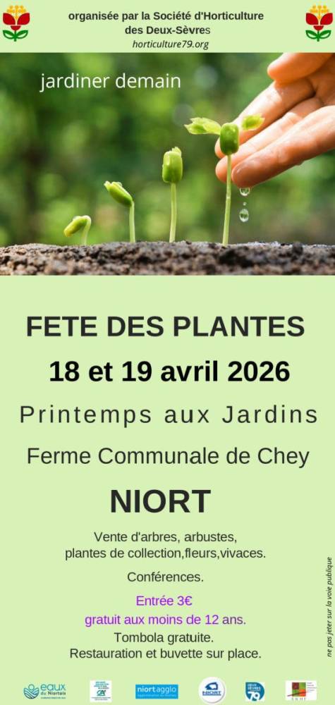 Printemps aux jardins 2026 : 2 jours pour acheter, apprendre et jardiner autrement à Niort - NIORT