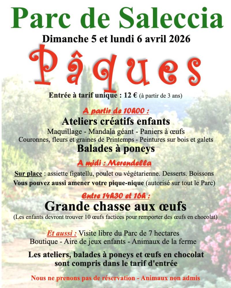 PÂQUES pour les enfants - Île-Rousse