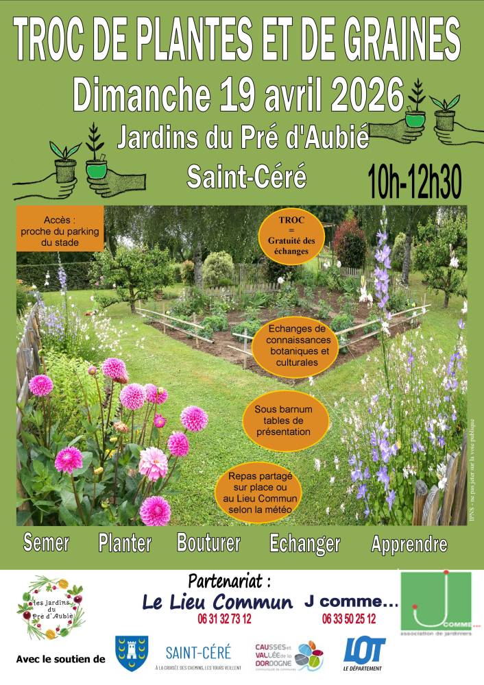 troc de plantes et de graines - Saint-Céré